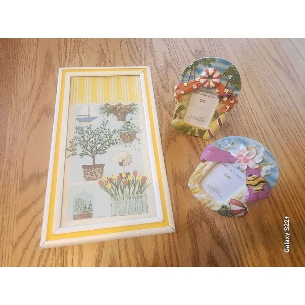 Decorative wall hanging & Picture Frames-Tropical Seashell, Beach, Ocean theme